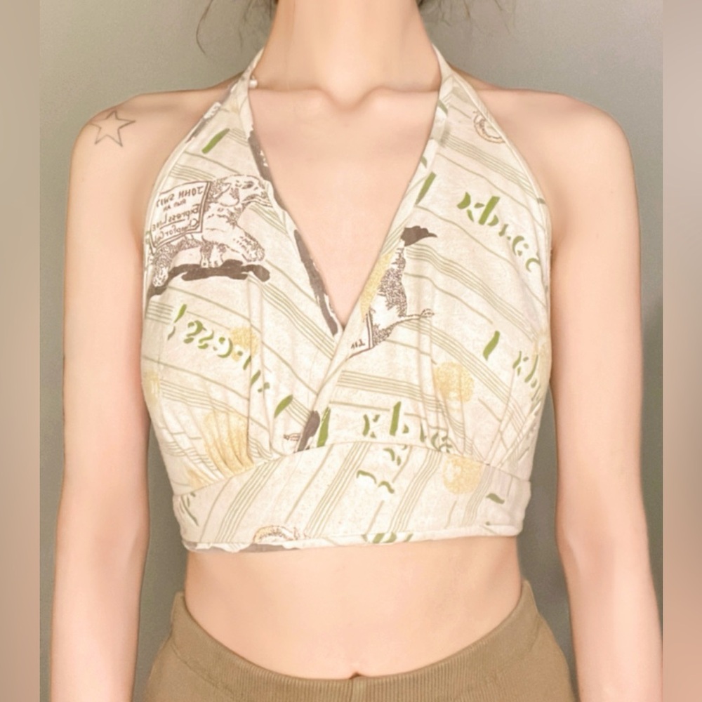 70’s halter crop top